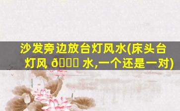 沙发旁边放台灯风水(床头台灯风 🕊 水,一个还是一对)